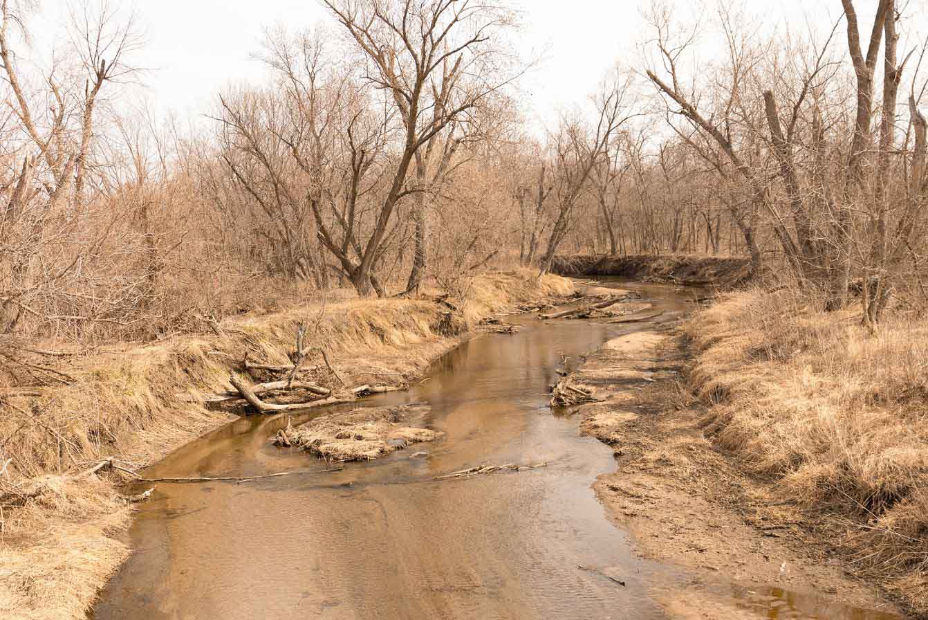 Creek running dry