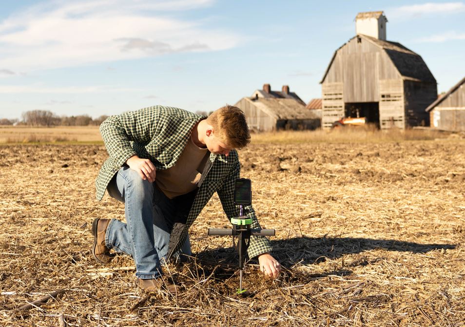 Penetrometer fully in ground