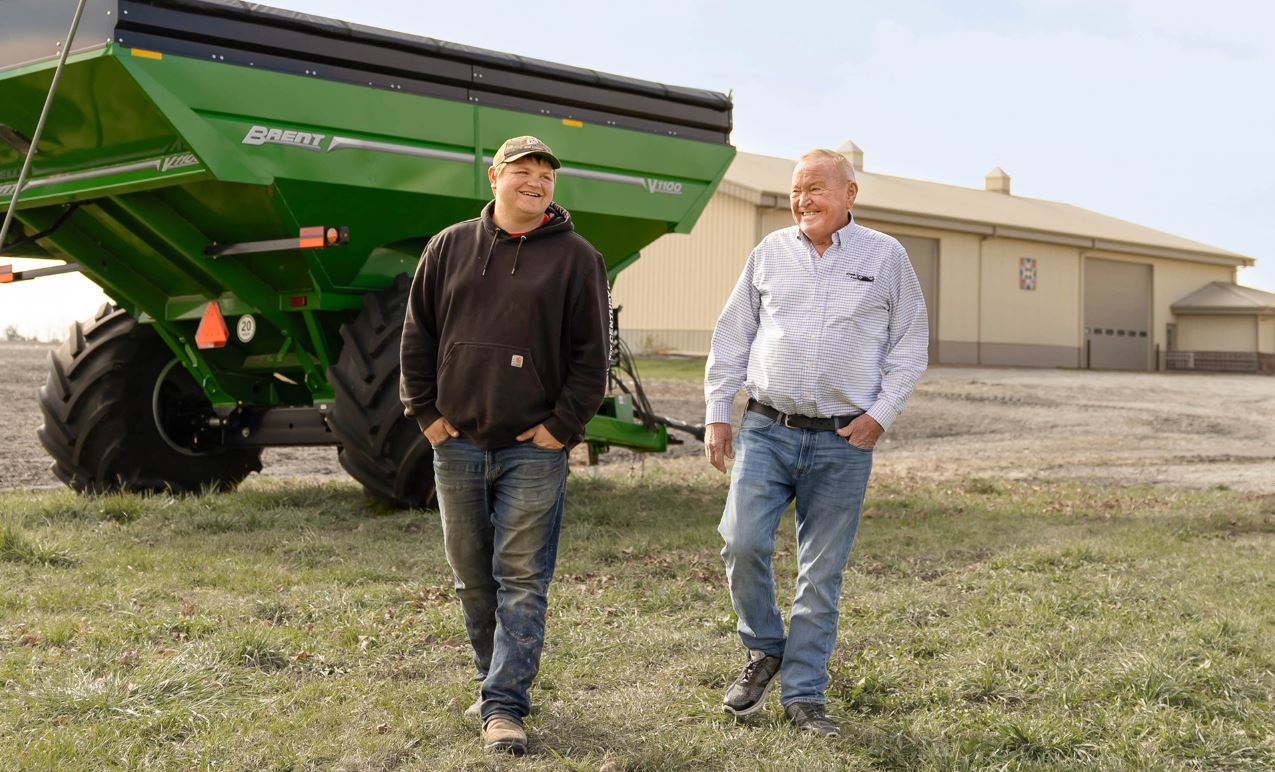 Farmer and his grandson