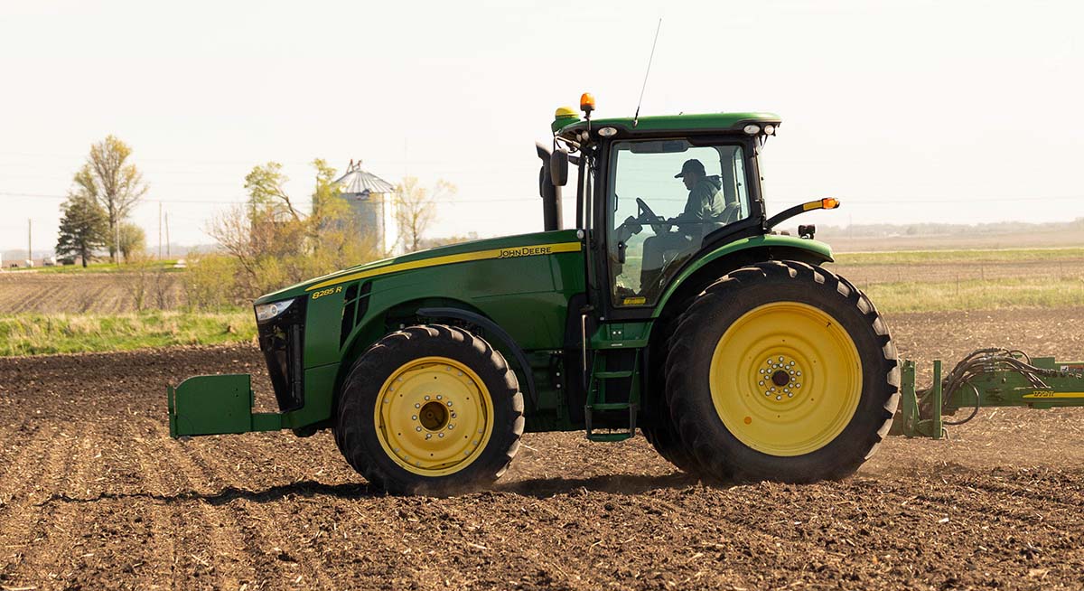 Brock Grubbs Farmer driving tractor